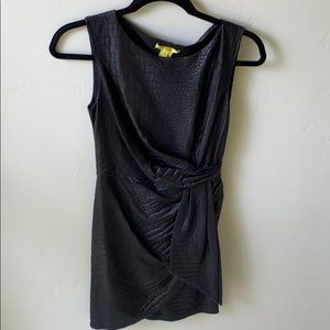 Catherine Malandrino Faux stretch leather dress